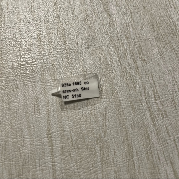 Sterling silver 925 one of a kind bezel set branch coral earrings - Picture 8 of 10